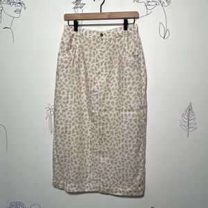 90s Animal Print Skirt CHAUS